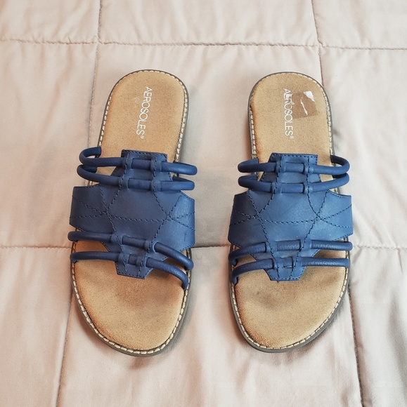 AEROSOLES Shoes - Aerosols Blue Sandals